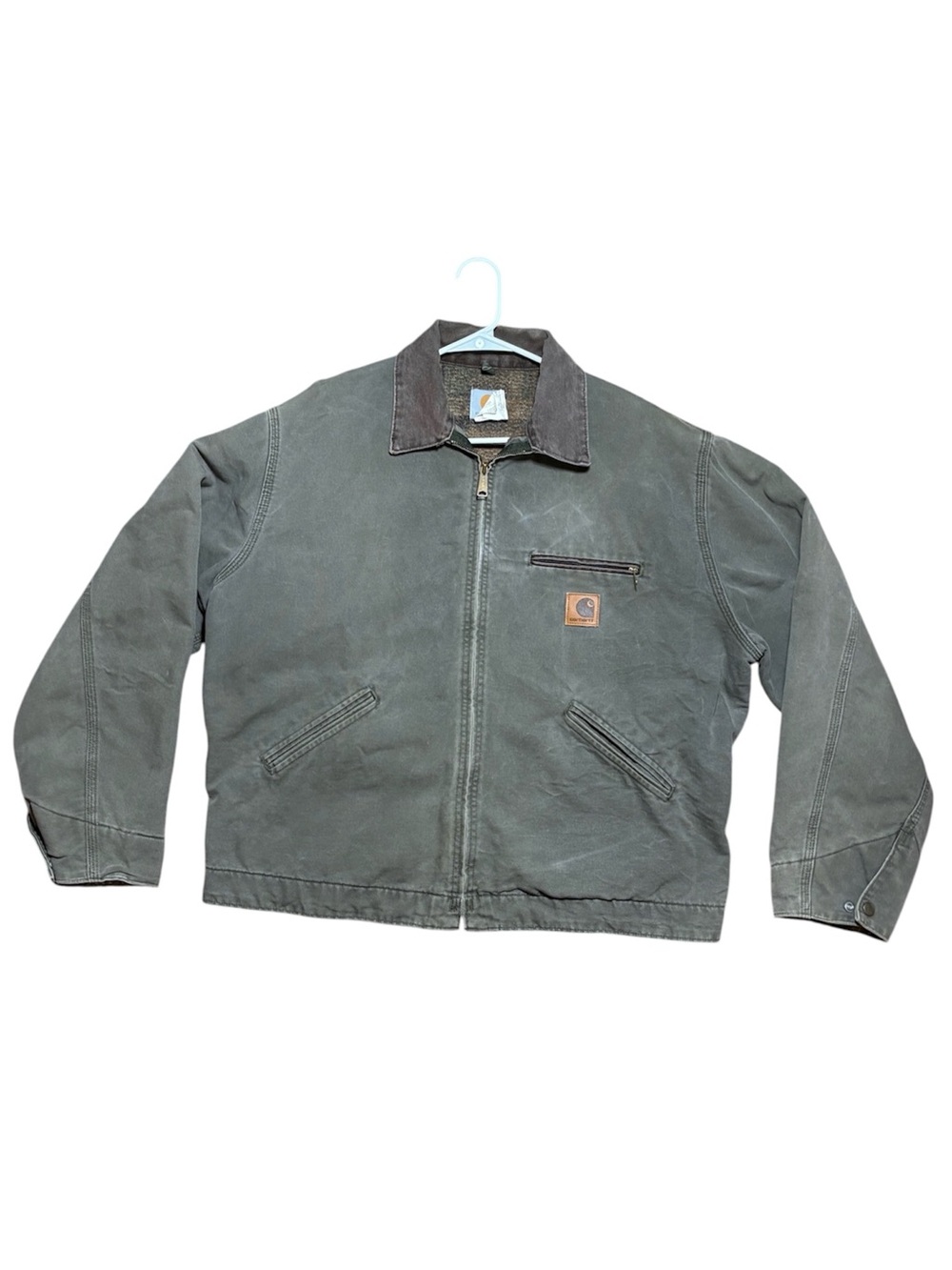 Carhartt Vintage Cotton Canvas Detroit J76 Jacket In Moss Green Sz XL